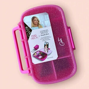 Paris Hilton Dark Pink Version Bento Snack Box Lunchbox & Gift With Purchase